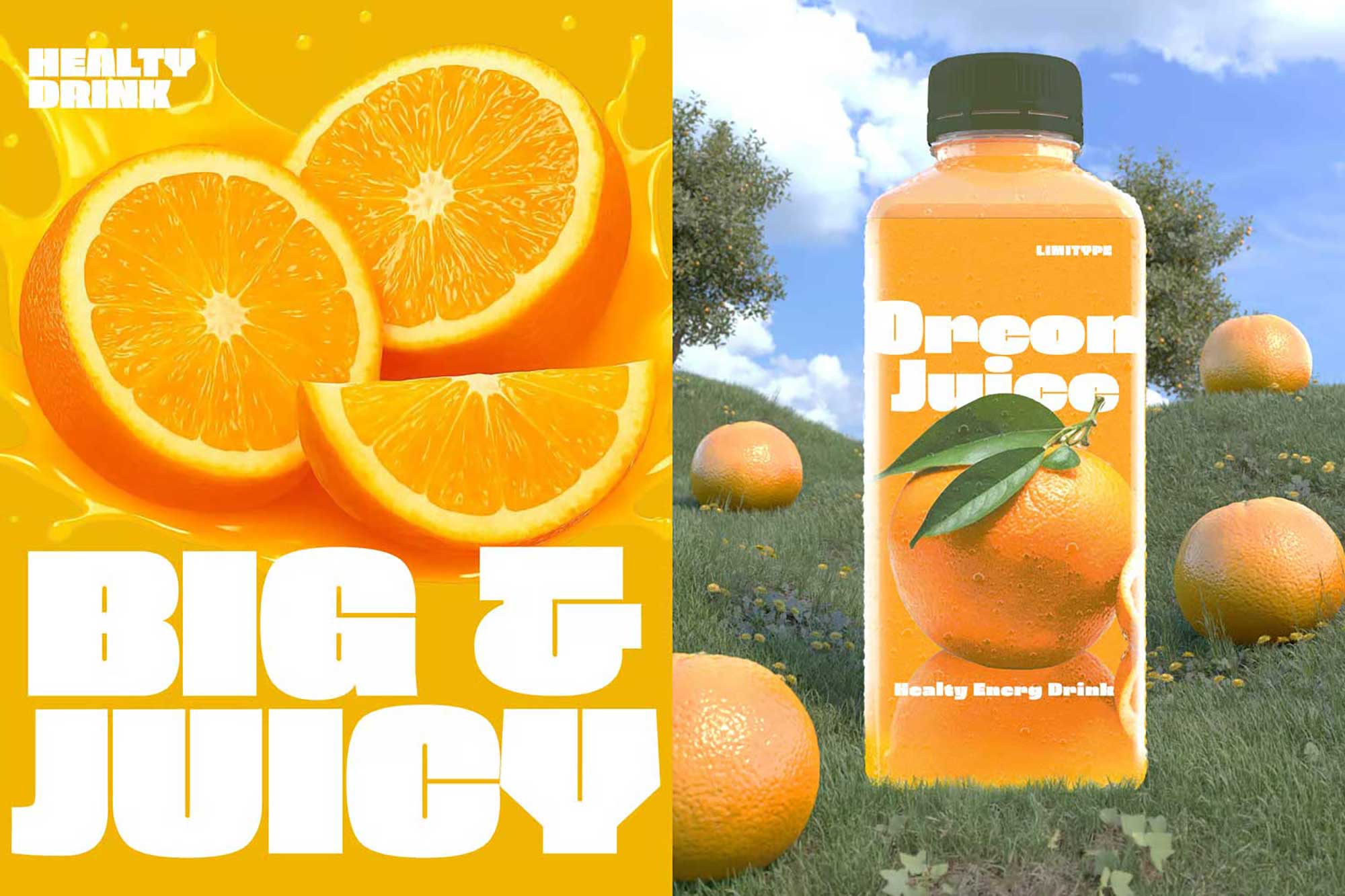 Oreon juice packaging